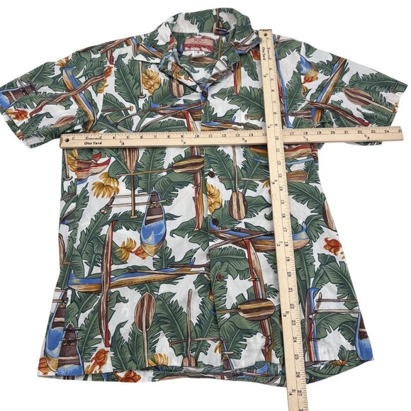 RJC Men's Hawaiian Shirt Size Small Cotton Tropical Print Short Sleeves Button - Picture 3 of 3